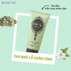  Sữa Rửa Mặt Thu Nhỏ Lỗ Chân Lông Rosette Face Wash Pasta Sea Clay Smooth 120G. 