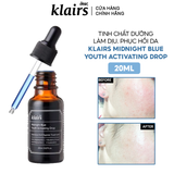  Tinh Chất Dưỡng Ẩm Phục Hồi Da Ban Đêm Klairs Midnight Blue Youth Activating Drop 20ml. 