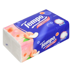  Khăn Giấy Gói Rút Hương Đào Tempo 90 Miếng. 