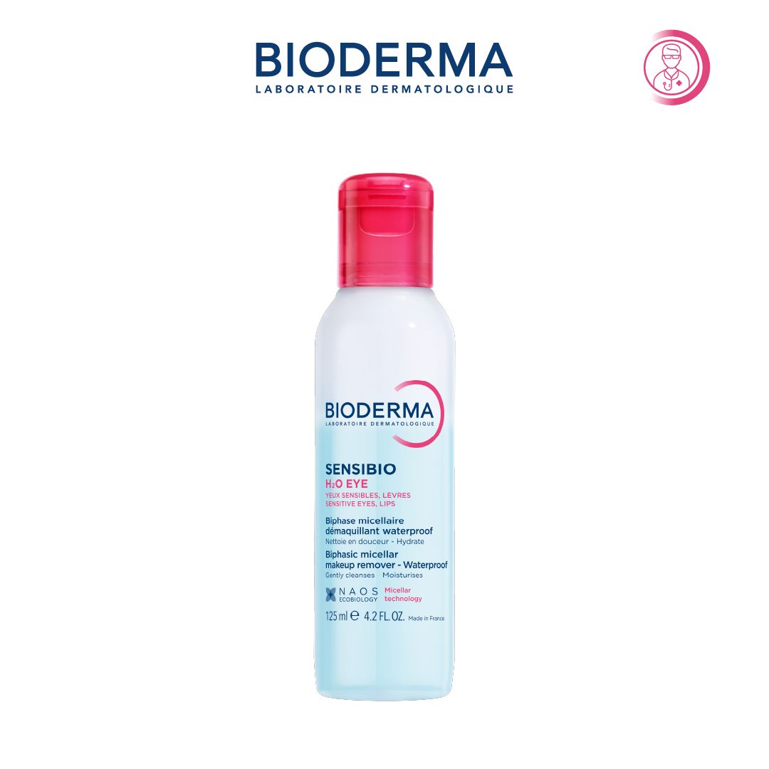  Tẩy Trang Mắt Môi Sạch Thoáng & Mềm Ẩm Bioderma Sensibio H2O Eye 125ml. 