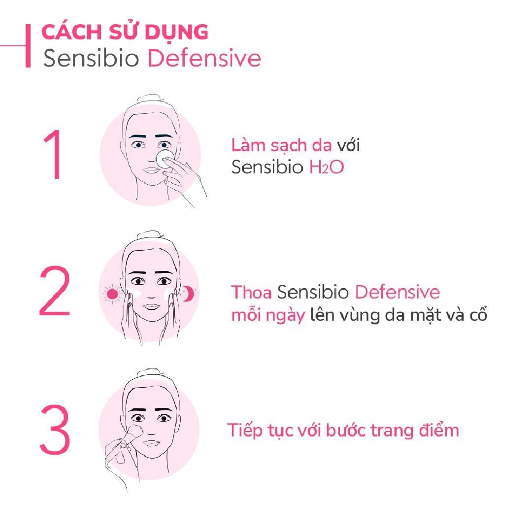  Kem Dưỡng Ẩm Làm Dịu Da, Phục Hồi Da Cho Da Nhạy Cảm Bioderma Sensibio Defensive Cream 40ml. 