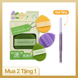 Bộ 3 Bông Rửa Mặt Dùng Để Làm Sạch Amortals Face Washing Puff