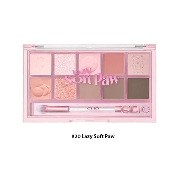 Bảng Màu Mắt Trang Điểm Clio Pro Eye Palette 20 Lazy Soft Paw (Koshort In Seoul)