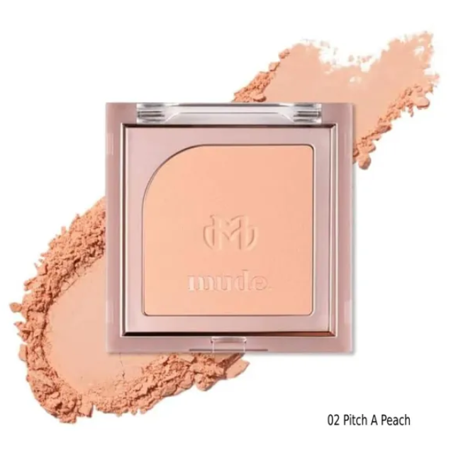  Phấn Má Mude Flutter Blusher 02 Pitch A Peach - Cam Đào 