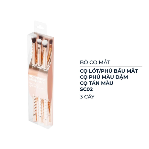  Bộ Kit 3 Cọ Mắt Vacosi – SC02 (Phiên Bản Golden Dragon). 
