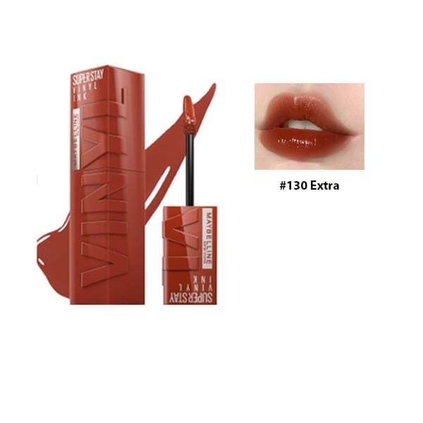  Son Bóng Maybelline 130 Extra - Đỏ Nâu Đất 4.2Ml 