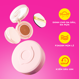  Phấn Nước Siêu Kiềm Dầu Lemonade Supermatte Cushion A02 Medium Light 15g. 
