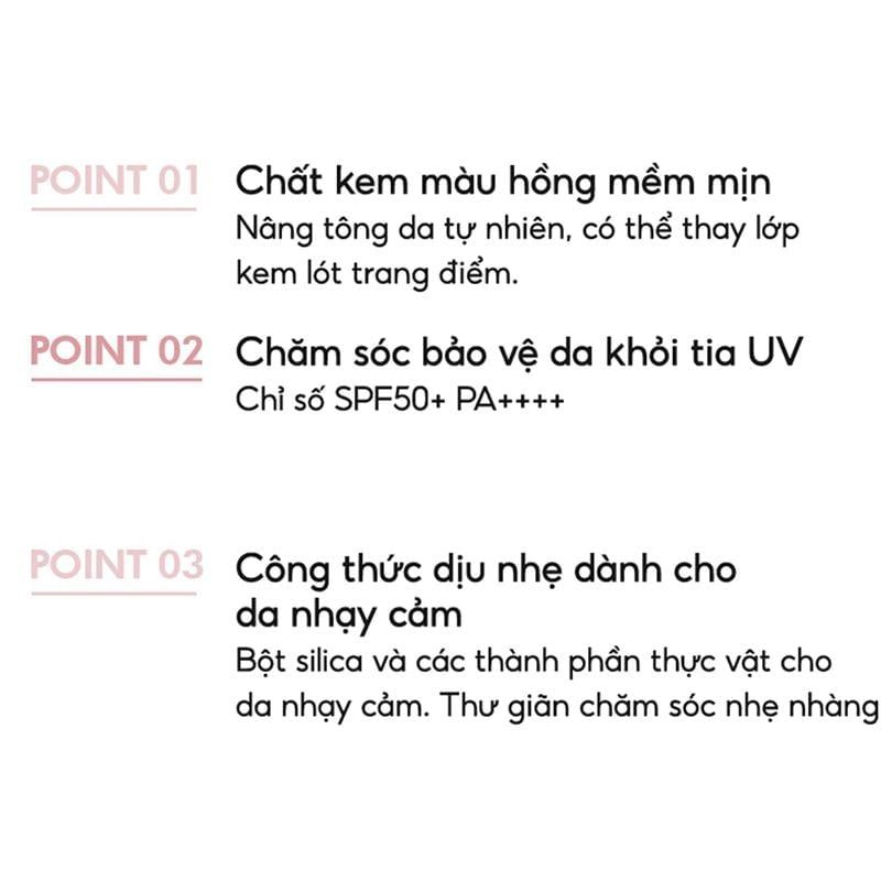  Kem Chống Nắng Kiềm Dầu Nâng Tone Cho Da Sáng Hồng The Saem Eco Earth Pink Sun Cream Ex SPF50+ PA++++50g. 