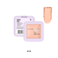  Phấn Phủ Dạng Nén Lâu Trôi Màu Da Trung Bình Tone Lạnh 115 Maybelline Super Stay Up To 30H Flex Powder Foundation 9g. 