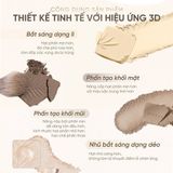  Bảng Phấn Bắt Sáng Tạo Khối Judydoll Highlight And Contour Màu 02 Tông Ấm 9g. 