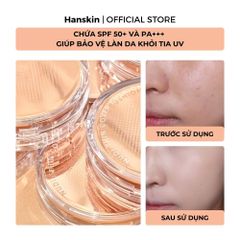 Phấn Nước Trang Điểm Hanskin Nudi-Thin Cover Cushion N01 Pure Cream 12G. 
