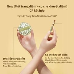  Bộ Bông Mút Tán Kem Nền Dạng Lỏng Amortals Gồm 2 Bông Mút + 1 Cọ Che Khuyết Điểm  Size XL. 