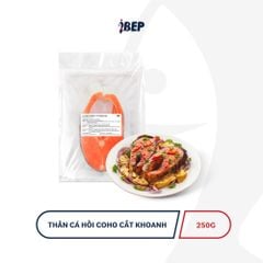 Cá Hồi Coho Chile Cắt Khoanh iBep - Gói 1kg/250g