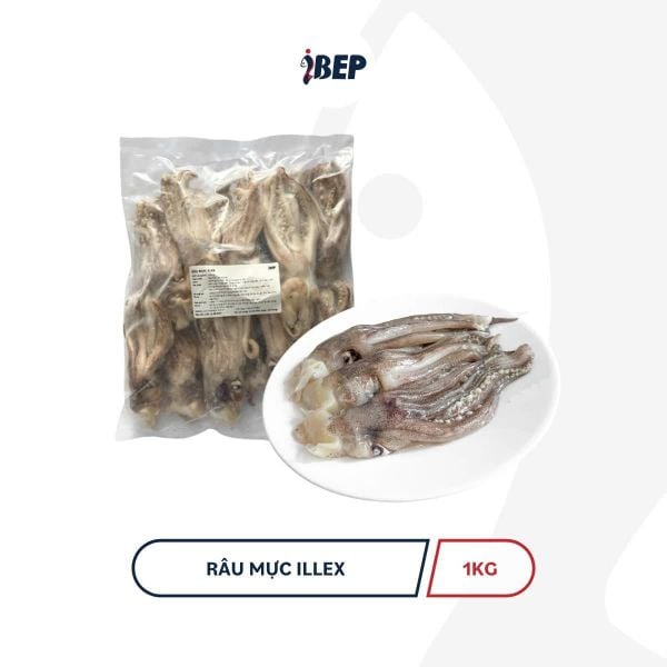 Râu Mực Illex Chile iBep - Gói 1kg/300g