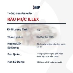 Râu Mực Illex Chile iBep - Gói 1kg/300g