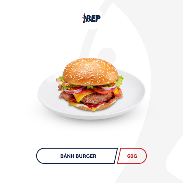 Bánh Mì Burger iBep - Gói 240g/4 Bánh