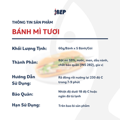 Bánh Mì Tươi iBep - Gói 300g/5 Bánh