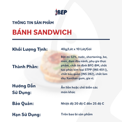 Bánh Mì Sandwich iBep - Gói 400g/10 Lát