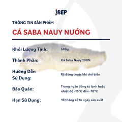 Cá saba Nauy nướng - Gói 500g
