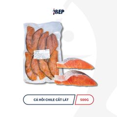 Thân cá hồi Coho Chile cắt lát iBep - Gói 500gr