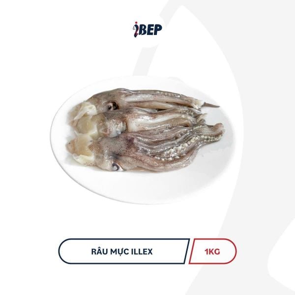 Râu Mực Illex Chile iBep - Gói 1kg/300g