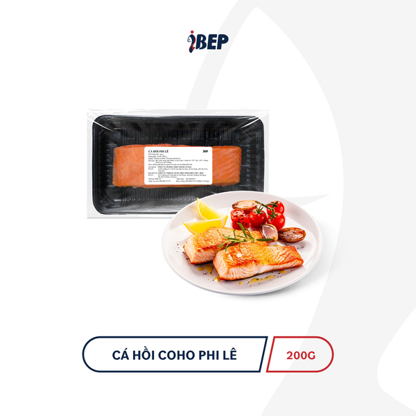 Cá hồi đông lạnh cắt miếng Blue 200gr