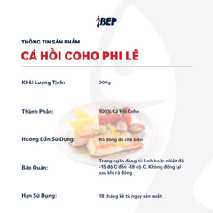 Cá hồi đông lạnh cắt miếng Blue 200gr