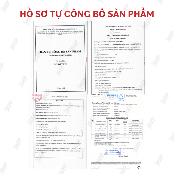 Muối Tinh Khiết Không I-Ốt VS - Hũ 1kg