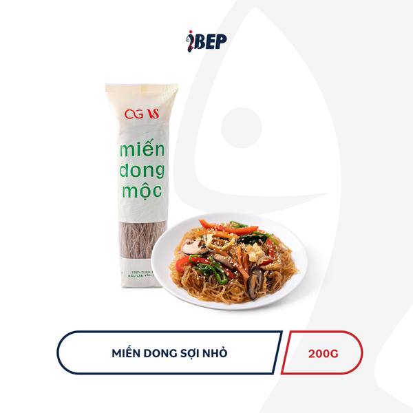 Miến Dong Sợi Nhỏ - Gói 200gr - Cắt Sợi Vừa Ăn