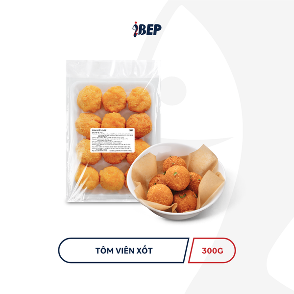 Tôm Viên Xốt iBep - Xốt Phô Mai Béo Ngậy