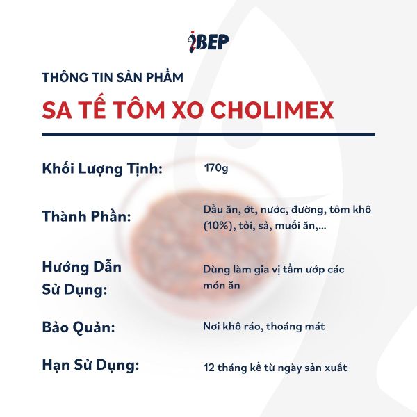Sa Tế Tôm XO Cholimex - Hũ 170g