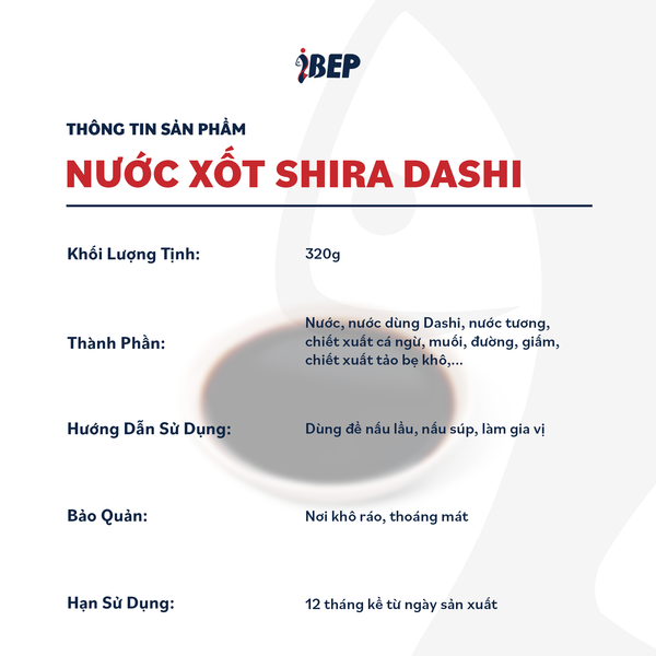Nước Xốt Shira Dashi Dashi Lab - Chai 320g