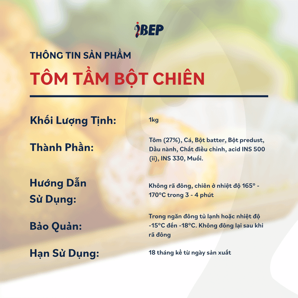 Tôm Nugget Chiên Giòn iBep