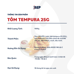 Tôm chiên tempura iBep