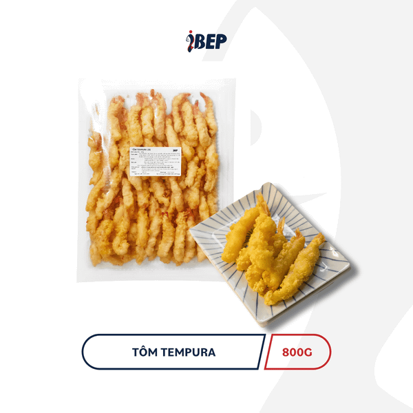 Tôm chiên tempura iBep