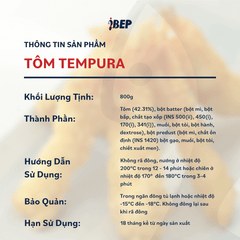 Tôm chiên tempura iBep