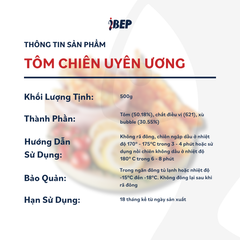 Tôm chiên uyên ương iBep - Gói 500gr