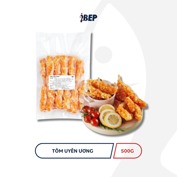 Tôm chiên uyên ương iBep - Gói 500gr