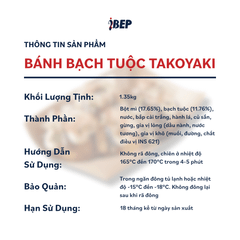 Bánh Bạch Tuộc Takoyaki iBep làm sẵn - Gói 1.35kg