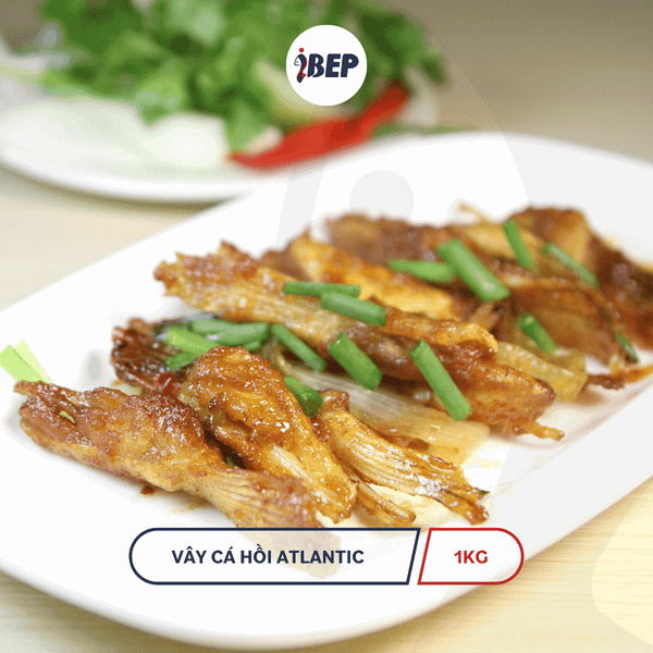 Vây cá hồi Atlantic iBep - Gói 1kg