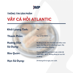 Vây cá hồi Atlantic iBep - Gói 1kg