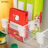 Thanh chia ngăn tủ lạnh điều chỉnh vách ngăn chia khay phân loại gia vị chai lọ sắp xếp tủ lạnh (bộ 10 miếng)