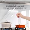 Tấm chắn dầu mỡ bảo vệ tường bếp chịu nhiệt dán tường trong suốt không dùng keo, dễ vệ sinh