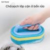 Miếng xốp thần kỳ bàn chải chà nhà tắm nhà bếp có tay cầm chống trượt