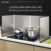 Tấm chắn dầu mỡ inox 304 gấp gọn, chống gỉ sét, bám bẩn, tấm chắn gió cho bếp