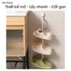 Kệ treo giày dép gắn cửa hít chân không gắn tường nhỏ gọn tiết kiệm không gian lắp đặt nhanh chóng (3 Tầng)