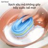 Miếng xốp thần kỳ bàn chải chà nhà tắm nhà bếp có tay cầm chống trượt