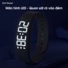 Đồng hồ vòng đeo tay báo thức rung điện tử màn hình LED đồng hồ đếm bước, bấm giờ, thể thao chống thấm nước đa năng