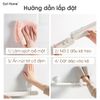 Kệ treo giá để dép nhà tắm, nhà vệ sinh, phòng khách hít tường không đục lỗ không dán keo dễ dàng di chuyển