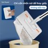 Cây lau nhà Mini Mop kẹp khăn giấy ướt dùng một lần không cần giặt giẻ siêu tiện lợi